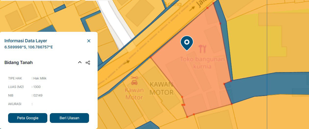 DIJUAL BEKAS RUANG USAHA 1.300 METER PERSEGI JALAN MAWAR BOGOR TENGAH - Foto 2