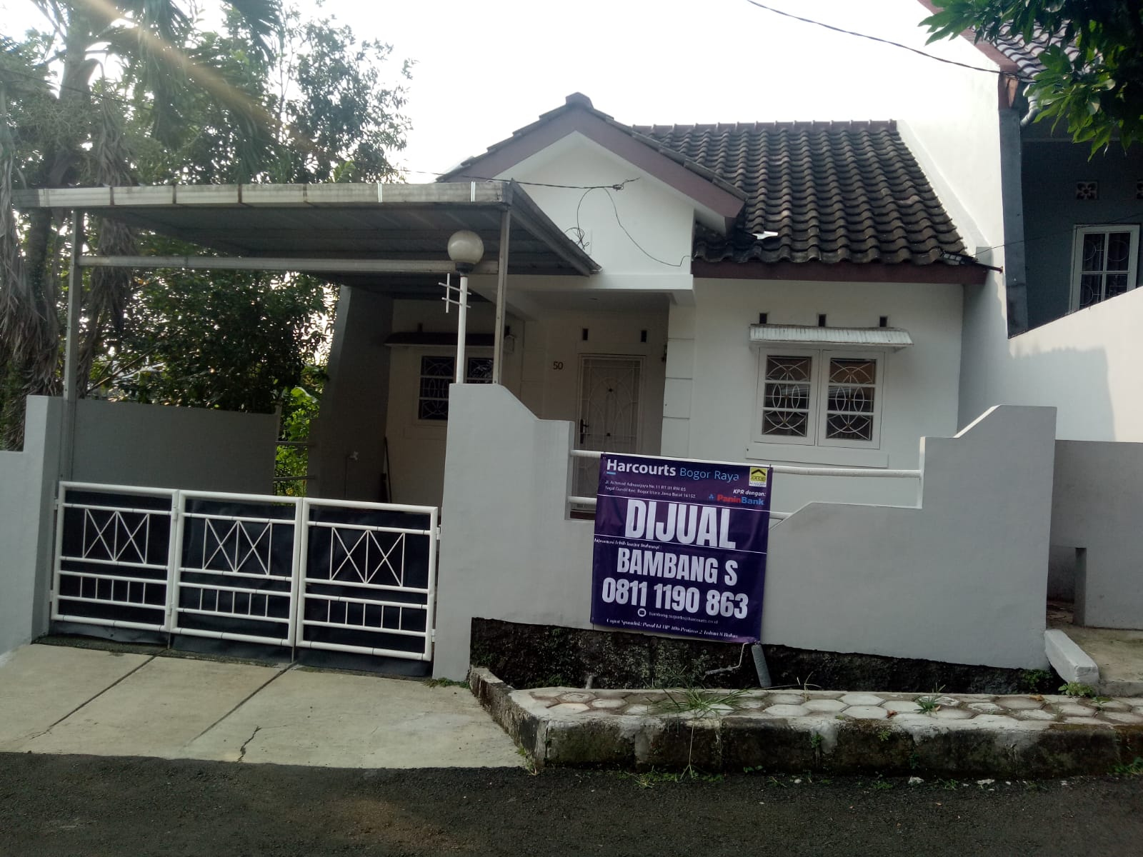 DIJUAL RUMAH MINIMALIS DUA KAMAR TIDUR 634-56 JL. PINANG VIII PERUMAHAN TAMAN YASMIN SEKTOR 6 BOGOR