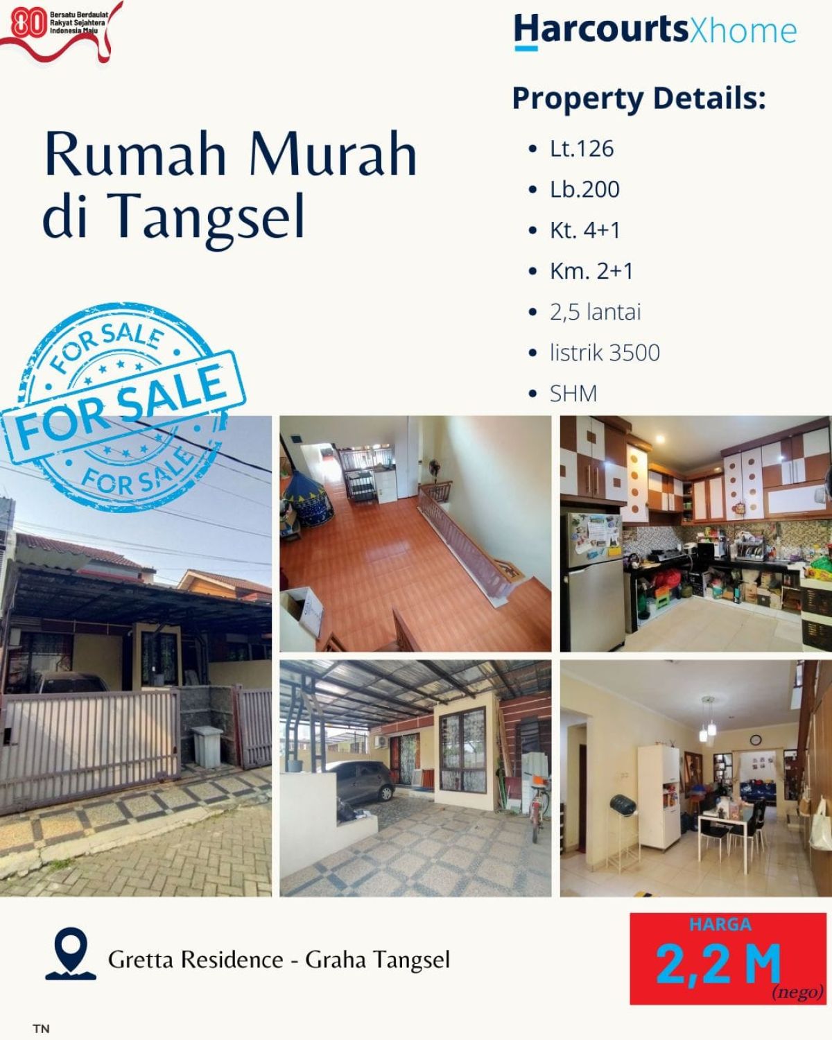 Dijual rumah di Graha Bintaro Tangerang Selatan