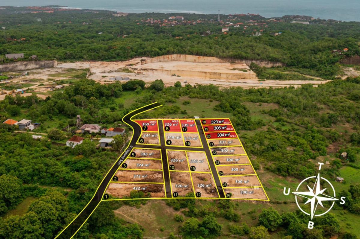 Ocean View Tanah Kavling 9 Menit ke Gunung Payung Beach Bali - Foto 10