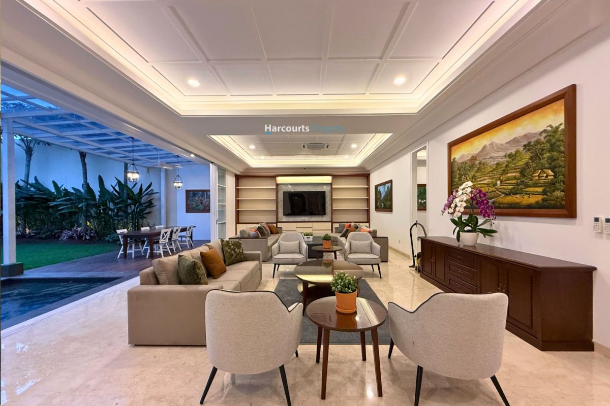 Dijual Rumah Brand New Berkonsep American Classic Full Furnished di Kemang - Foto 13