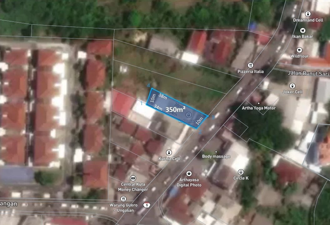 Prime 350 sqm Commercial Land in Ungasan – Main Road Exposure - Foto 6