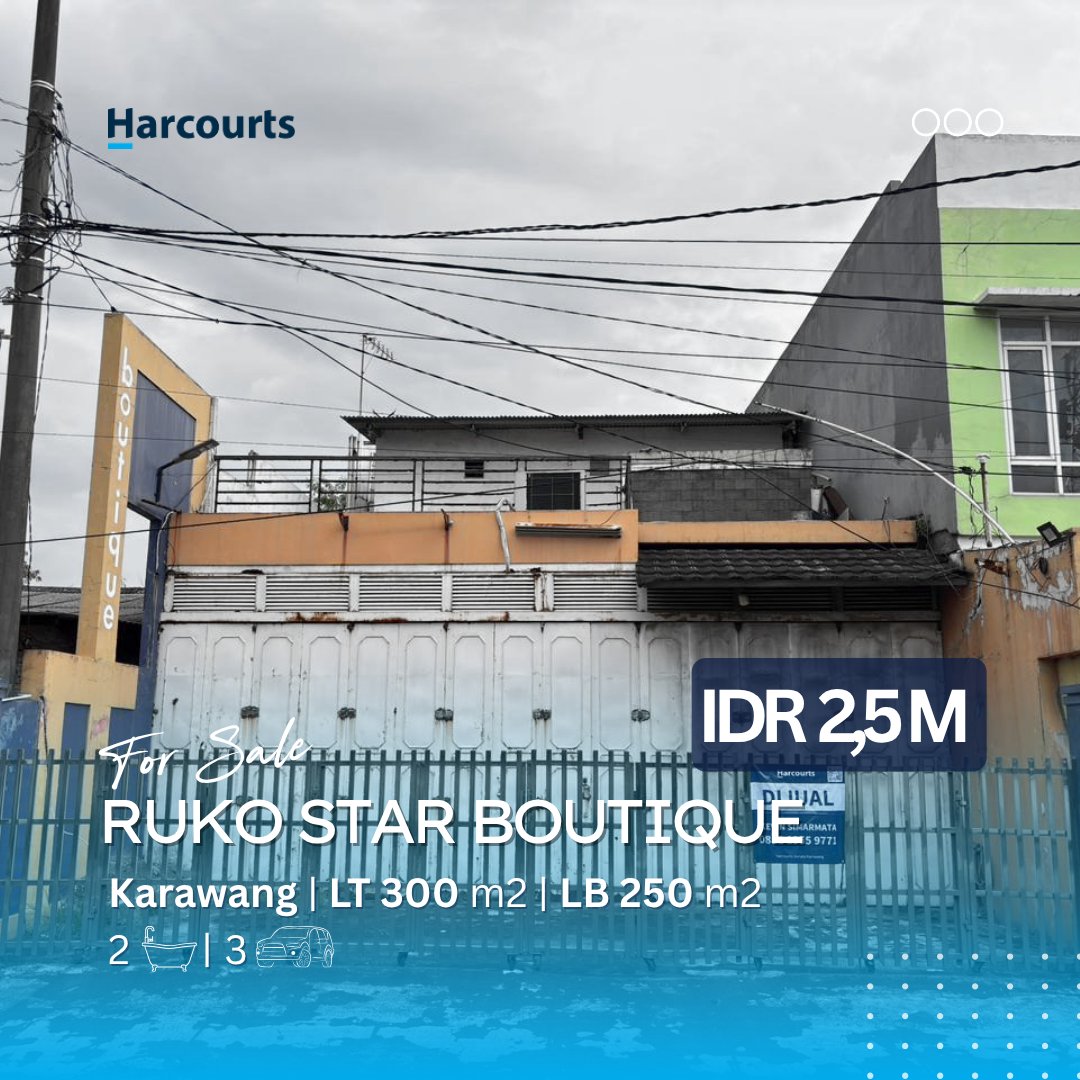 RUKO 2 LANTAI SIAP HUNI PUSAT KOTA KARAWANG
