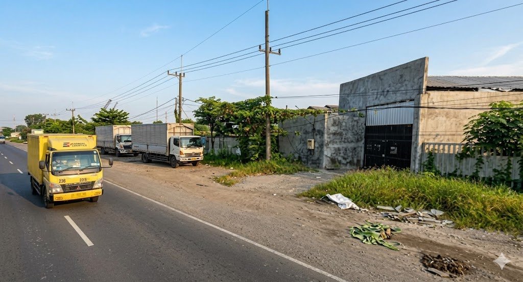 Lelang Gudang Lokasi sangat strategis @By Pass Krian Sidoarjo