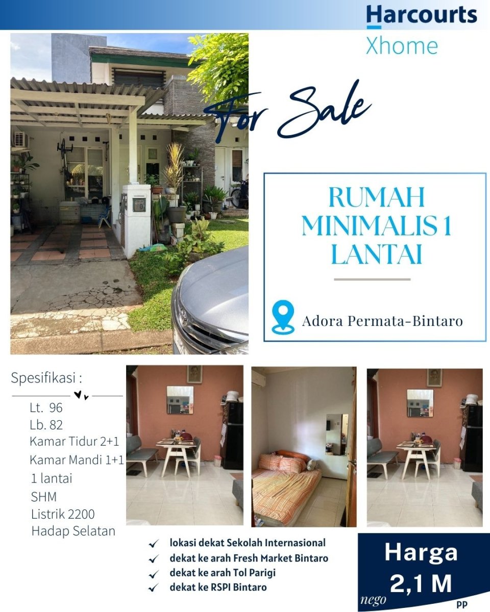 Rumah Minimalis 1 Lantai Bintaro Sektor 9