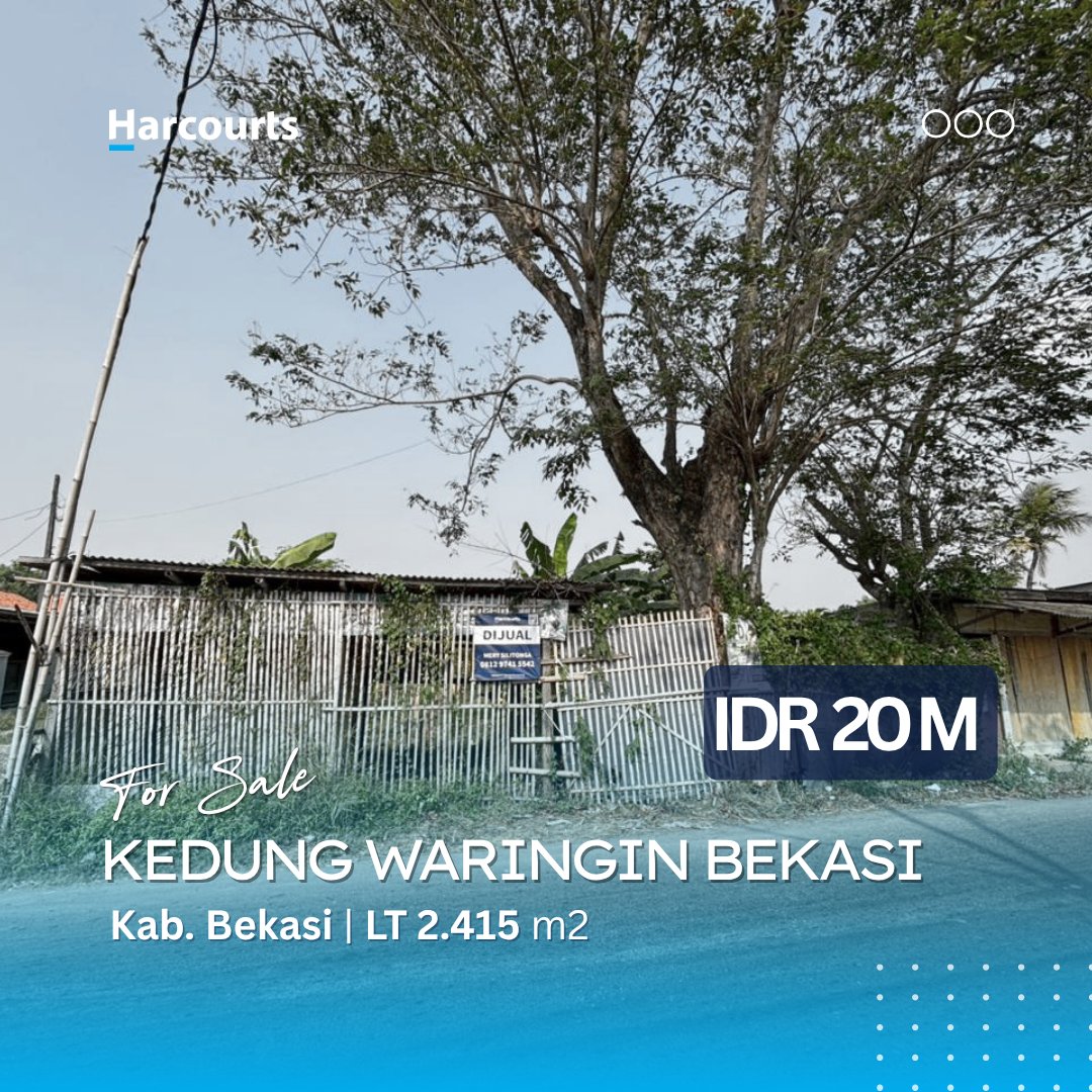 Tanah Kedung Waringin Cocok untuk Gudang atau Usaha Bebas Banjir