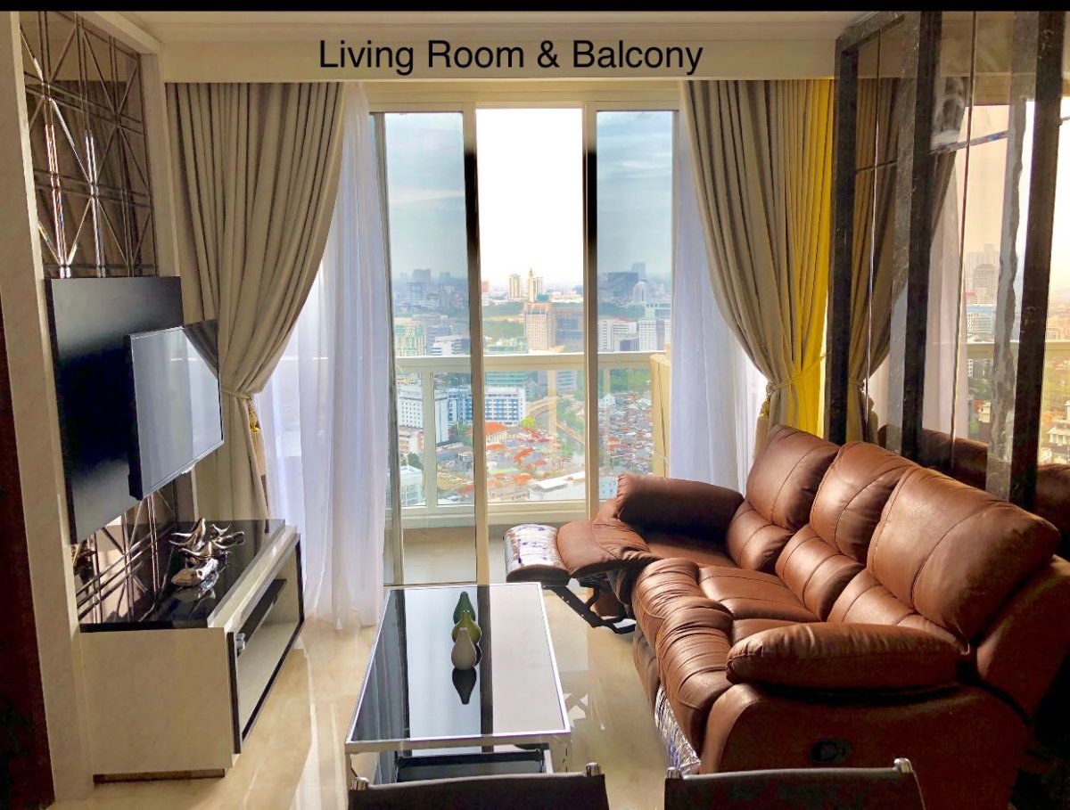 Apartemen Menteng Park Cikini 2BR Full Furnished Private Lift Disewakan Tahunan Zm - Foto 6