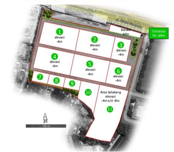 Disewakan Tanah Super Luas Area Gatot Subroto
