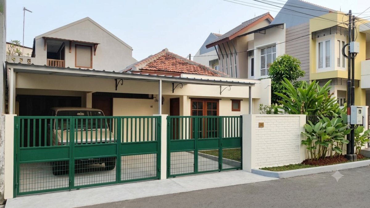 Rumah Siap Huni Luas LT 256m / LB 200m di Jatinegara Jakarta Timur, Akses Mudah