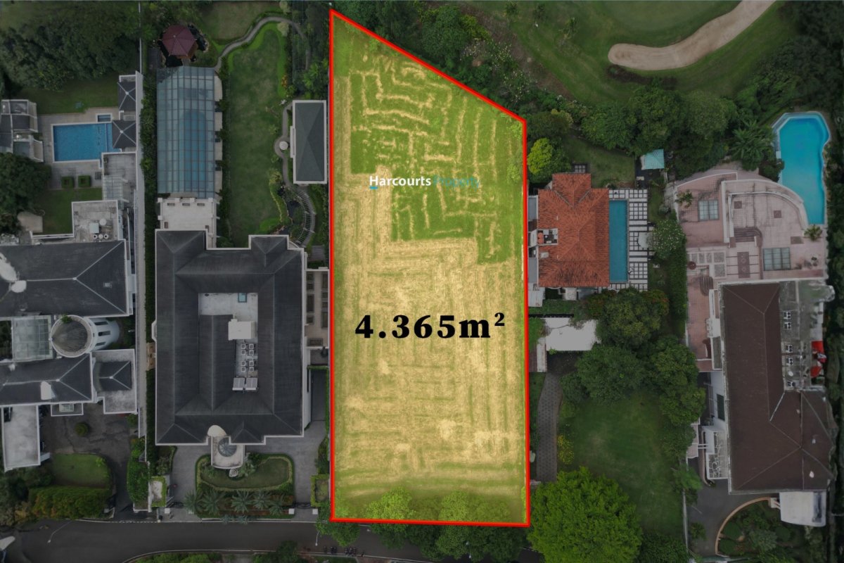 Dijual Tanah Kavling Satu2nya Menghadap Lapangan Golf Area Jl. Bukit Golf Pondok Indah
