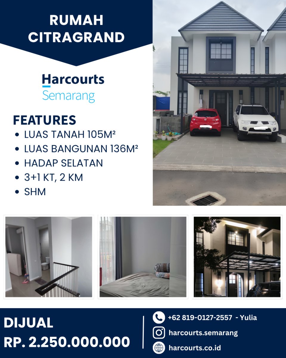 Dijual Rumah Hook Minimalis Siap Huni – Sertifikat HM, Smart Door Lock, Air Artetis Ciputra