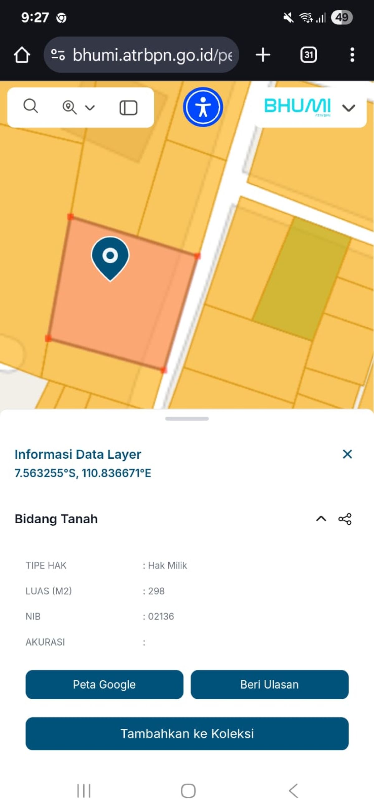 Tanah Murah Strategis Dekat Jl. Urip Sumoharjo, Solo - Foto 2