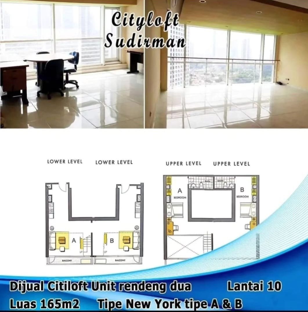 Jual Cepat dan Murah Apartemen Soho 2 Lantai di City Walk Sudirman Jakarta Pusat RR - Foto 2