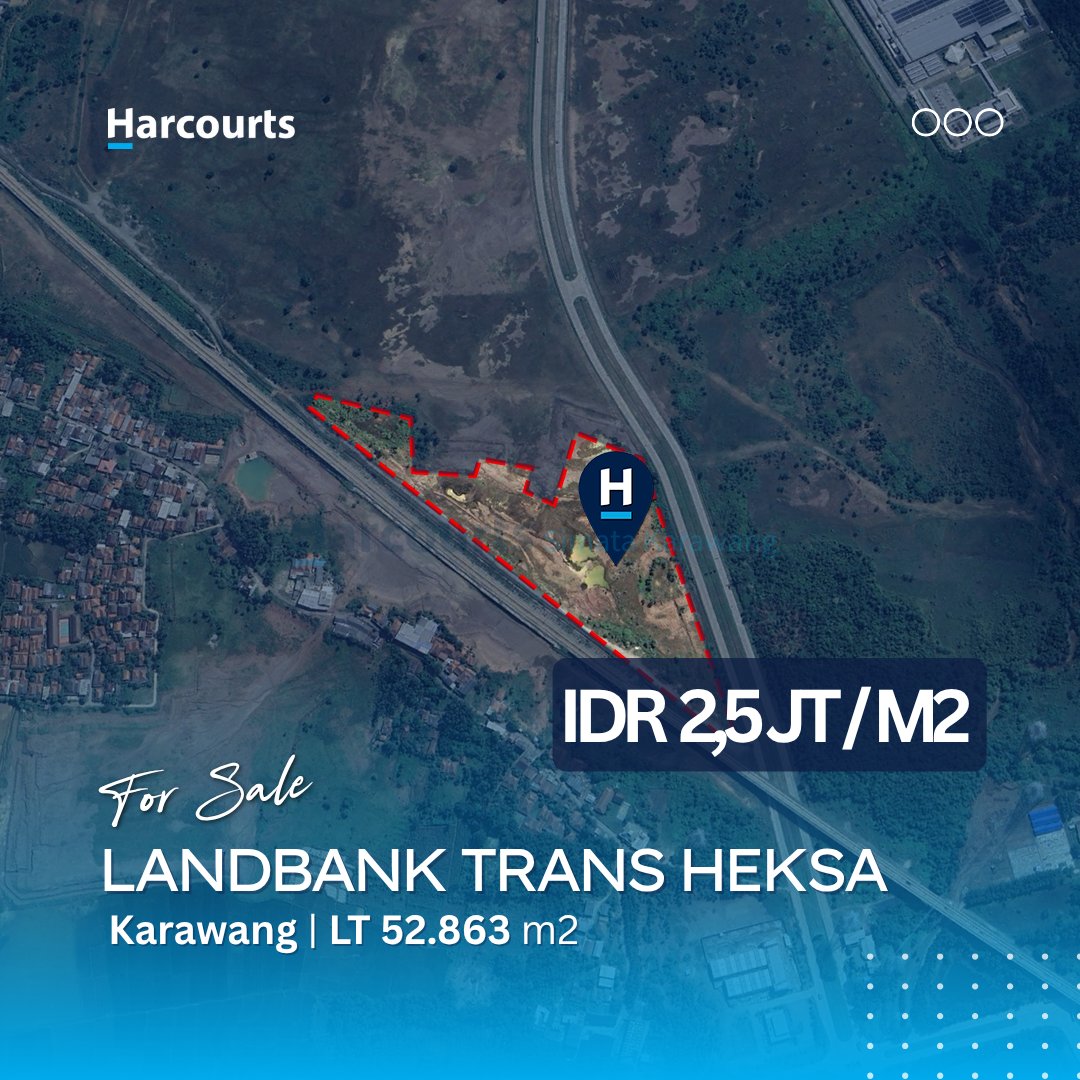 TANAH INDUSTRIAL AKSESIBEL DEKAT 3 KAWASAN INDUSTRI DAN STASIUN KCIC KARAWANG