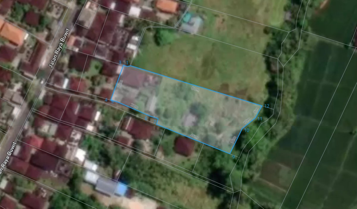 Tanah Strategis dengan View Sawah dan Sungai Area Buwit, Tabanan - Foto 7