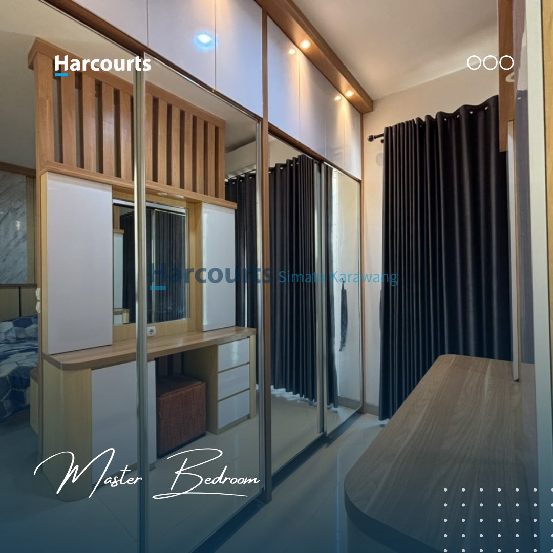 SEWA RUMAH MEWAH FULL FURNISHED FULL INTERIOR CLUSTER BRAWIJAYA GRAND TARUMA KARAWANG - Foto 9