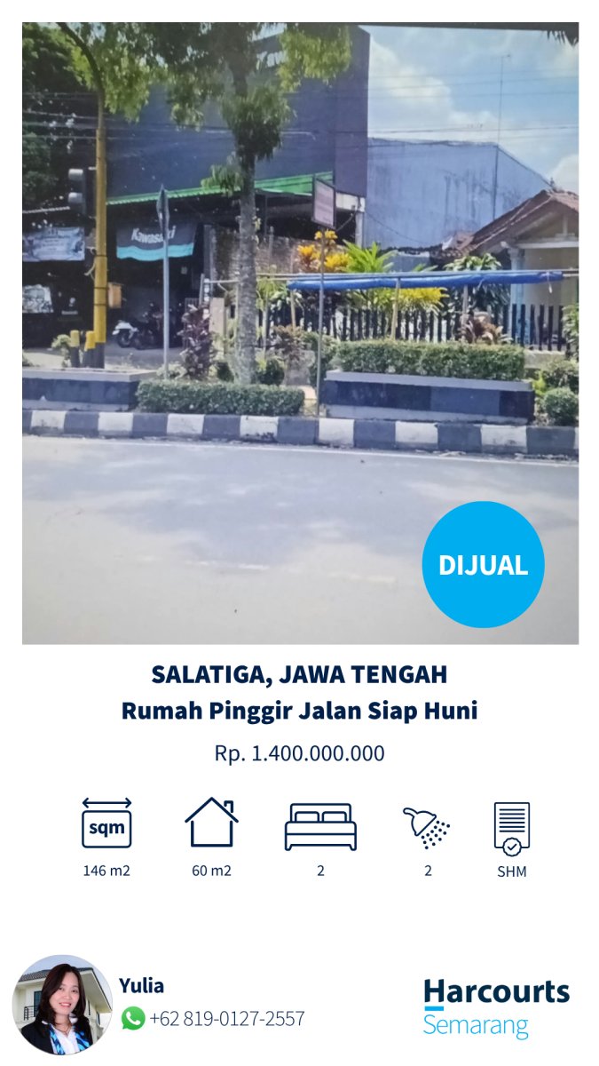 Dijual Rumah Pinggir Jalan Siap Huni, Salatiga - Foto 2
