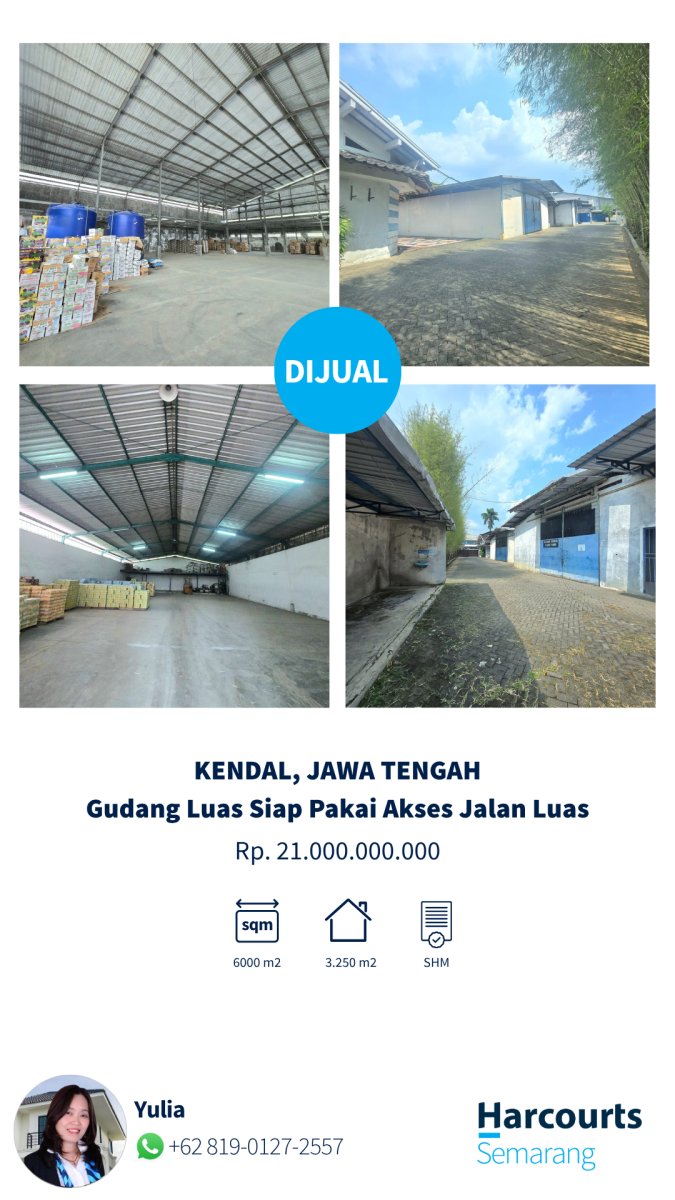 Dijual Pabrik Luas Siap Usaha, Kendal, Jawa Tengah - Foto 2