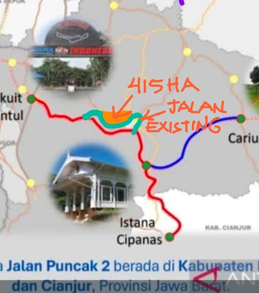 Jual lahan view indah 415 hektar, timur dari Sentul Highland, Kabupaten Bogor - Properti | Harcourts