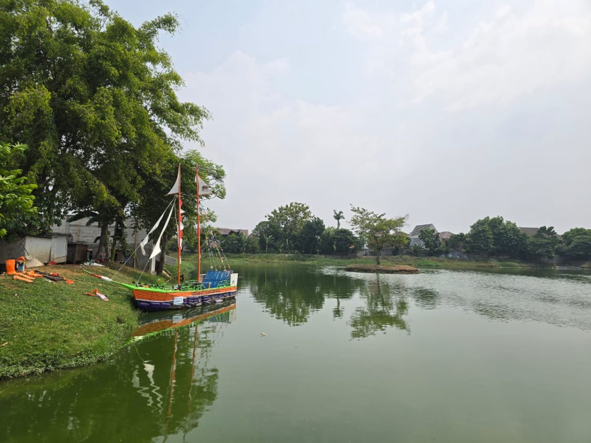 Hidden gem: Ex Kantor 2 lantai, lokasi strategis dekat jl ry cileduk dan gerbang tol Cileduk, Jakarta Selatan, sisi belakang lokasi ada telaga - Foto 6