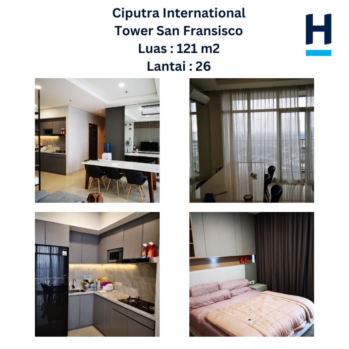 DIJUAL APARTEMEN CIPUTRA INTERNATIONAL PURI – TOWER SAN FRANSISCO - Foto 3