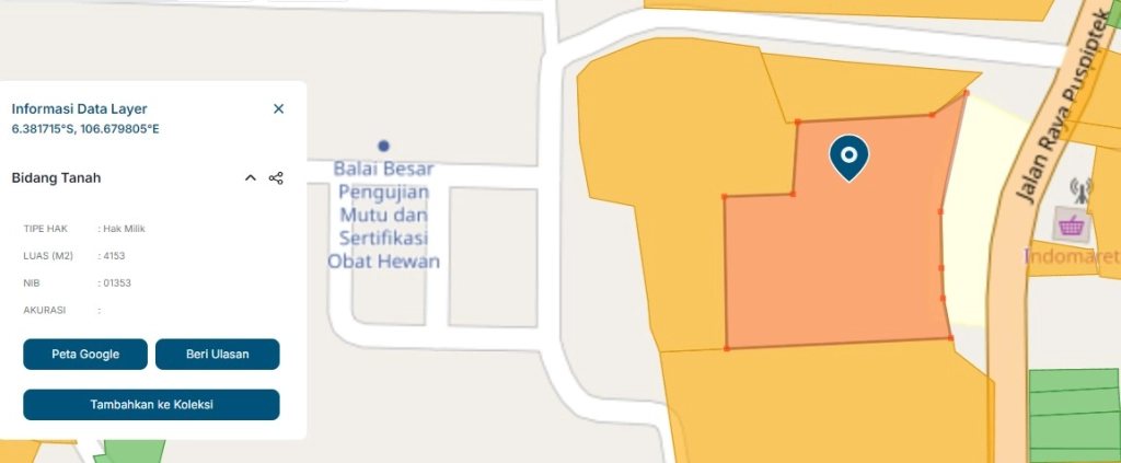 DIJUAL KAVLING 3.165 METER PERSEGI JL. RAYA PUSPITEK GUNUNG SINDUR KABUPATEN BOGOR - Foto 3