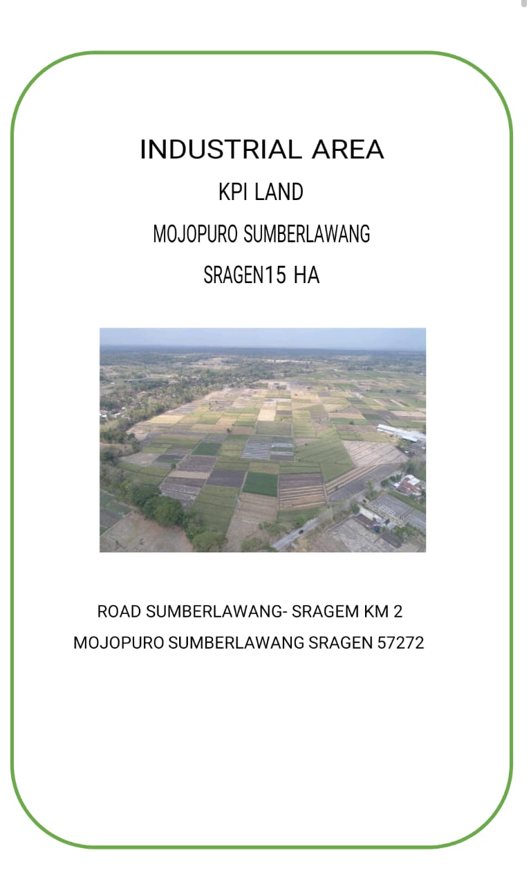 Dijual Cepat! Tanah 2 Muka, Zona Merah Kontur Datar, Lokasi Strategis Mojopuro Sumberlawang