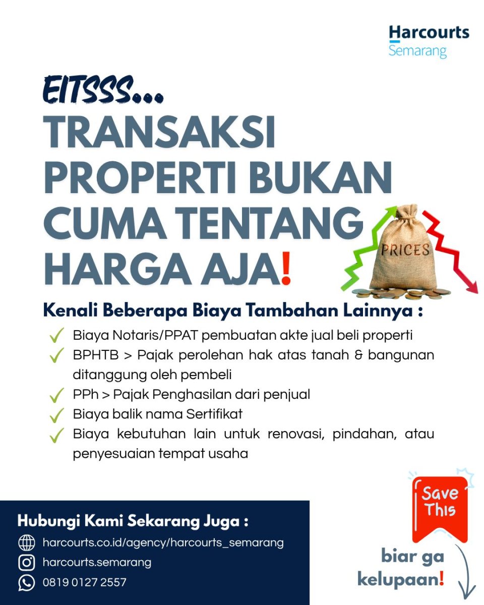 Transaksi Properti Bukan Cuma Soal Harga: Kenali Biaya Tambahannya